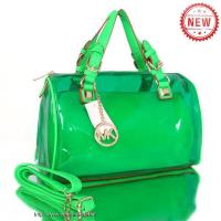 michael kors grayson plastic medium groen boekentassen Lage Prijzen zt2q3605